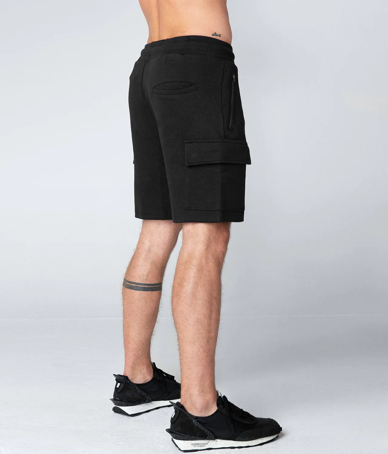 3500 . Viscose Regular-Fit Shorts - Black