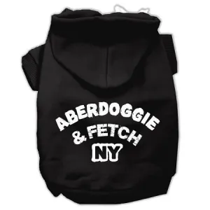 Aberdoggie NY Screenprint Pet Hoodies Black Size XL (16)