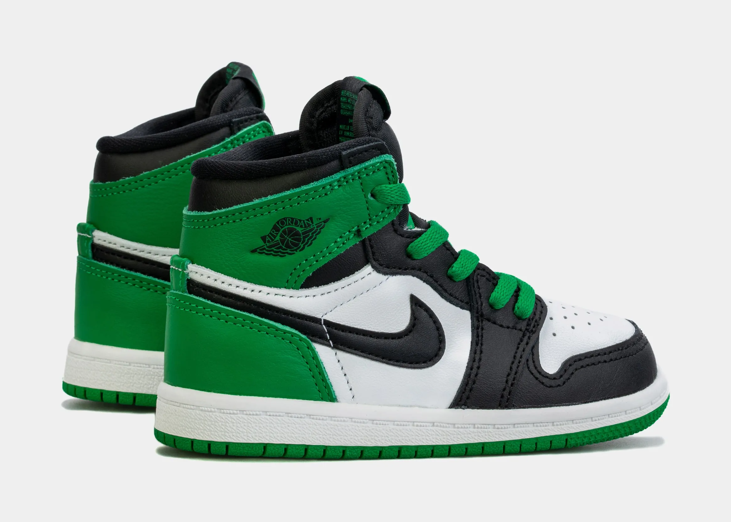 Air Jordan 1 Retro High OG Lucky Green Infant Toddler Lifestyle Shoes (Green/Black)