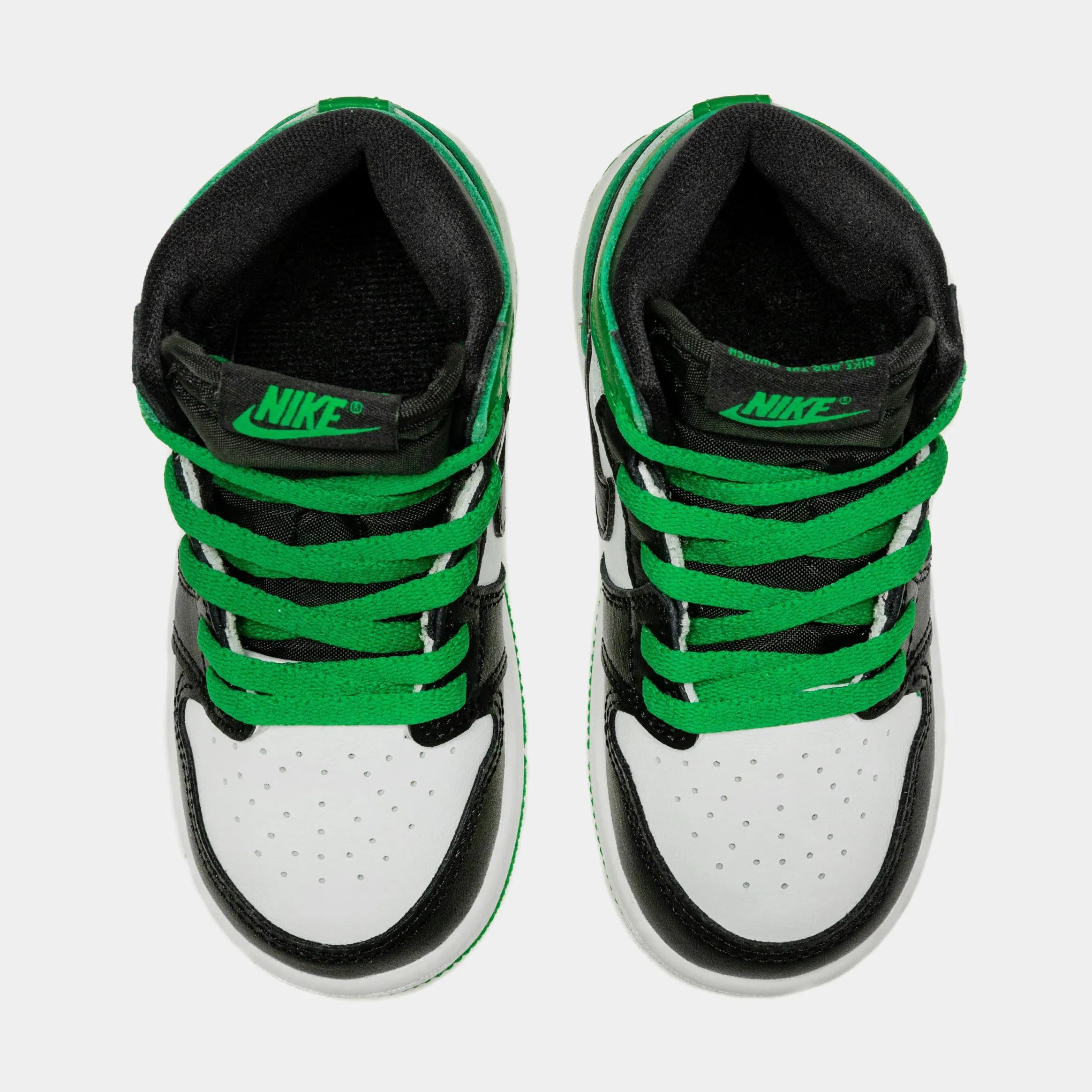 Air Jordan 1 Retro High OG Lucky Green Infant Toddler Lifestyle Shoes (Green/Black)