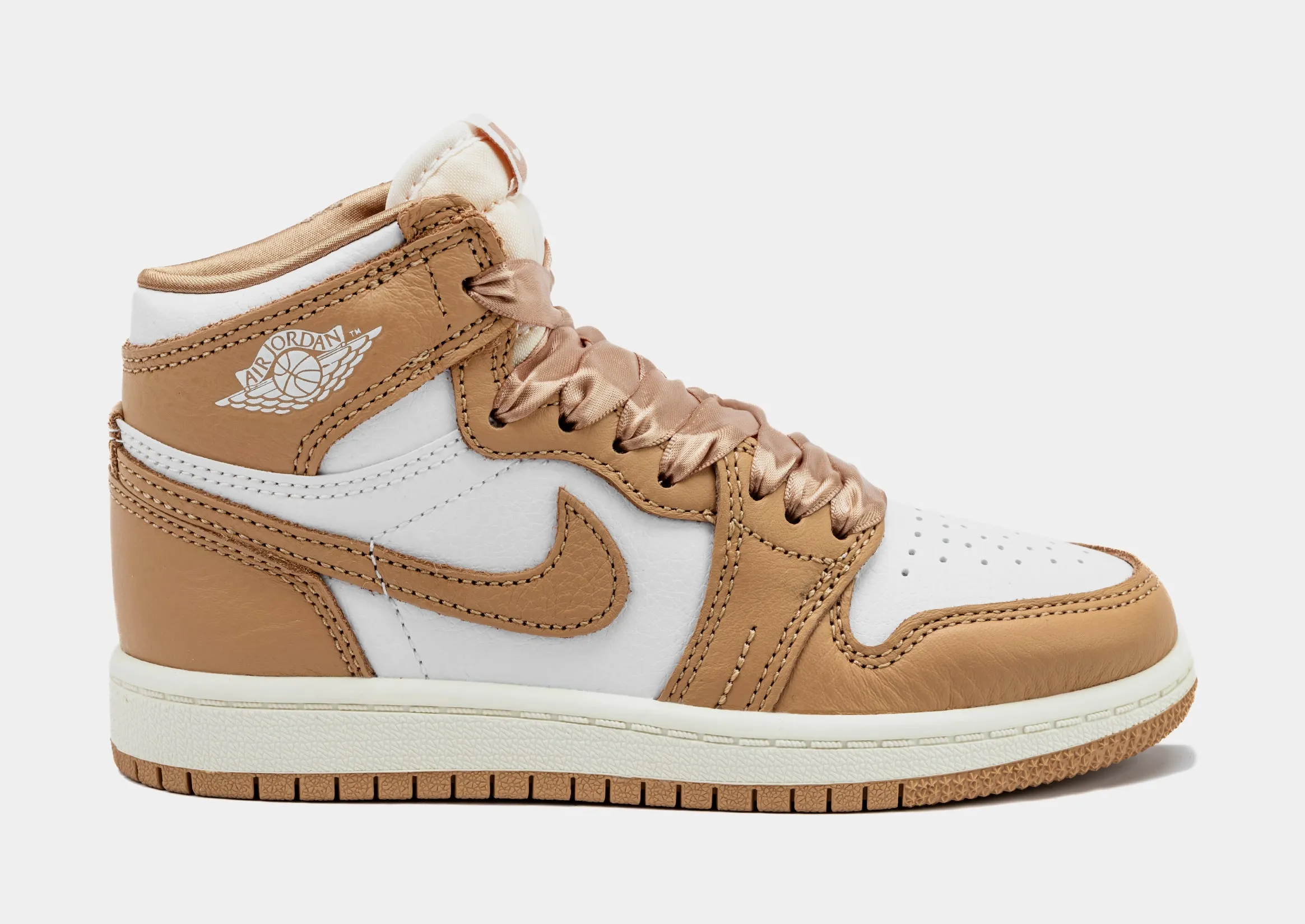 Air Jordan 1 Retro High OG Praline Preschool Lifestyle Shoes (Praline/White/Sail) Free Shipping