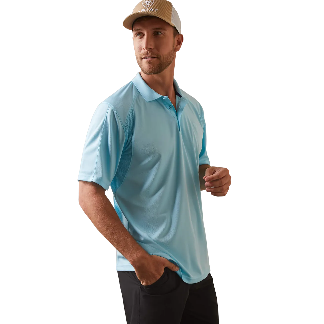 Ariat Men's Cenote Aqua Ac Polo