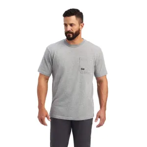 Ariat Men's Heather Grey Rebar "Strong Dog Tags" T-Shirt