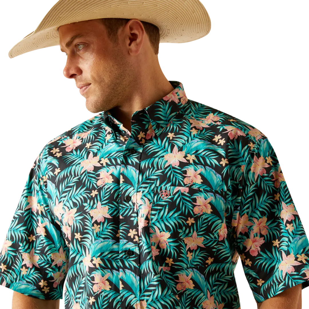 Ariat Men's Jillian Tropical Print Black Shirt