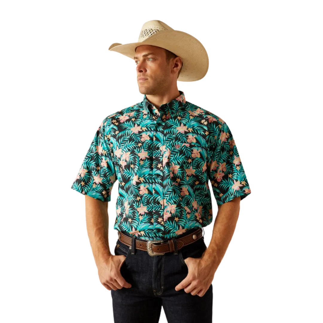 Ariat Men's Jillian Tropical Print Black Shirt