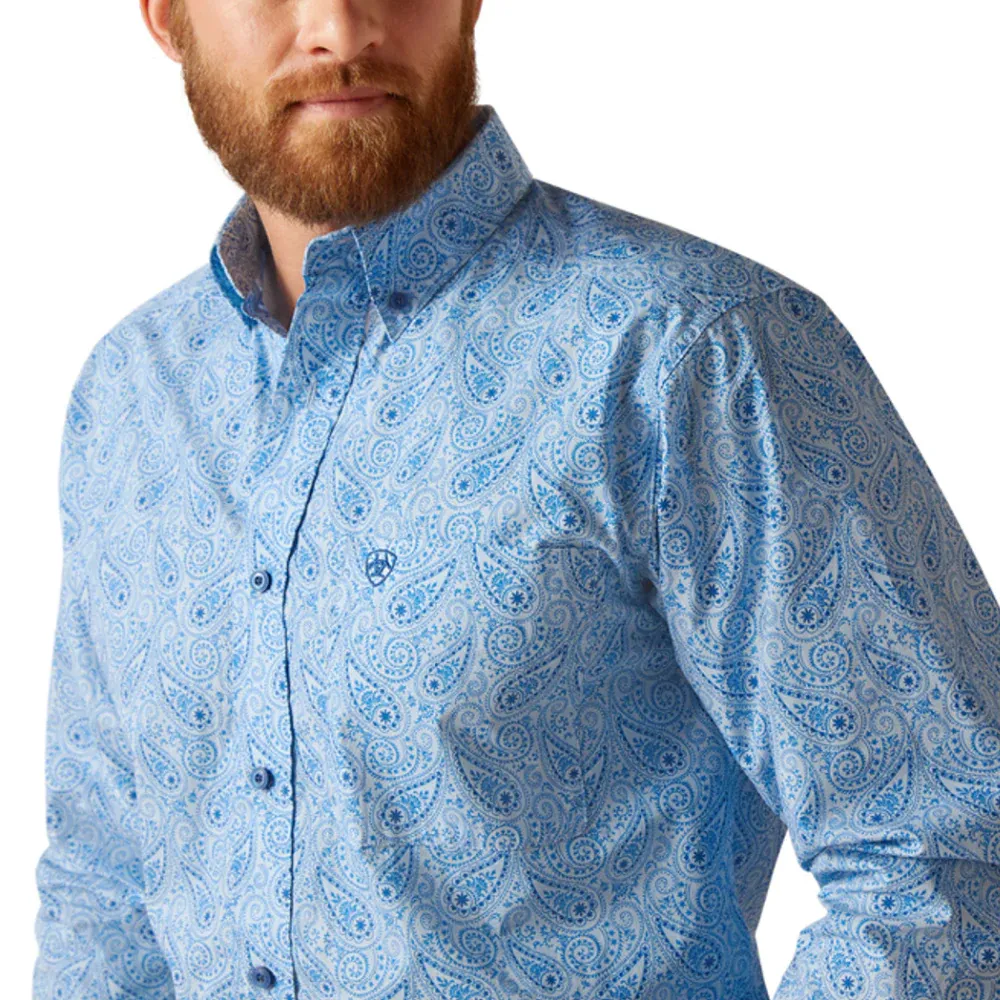 Ariat Men's Phineas Shades Of Blue Western Shirt