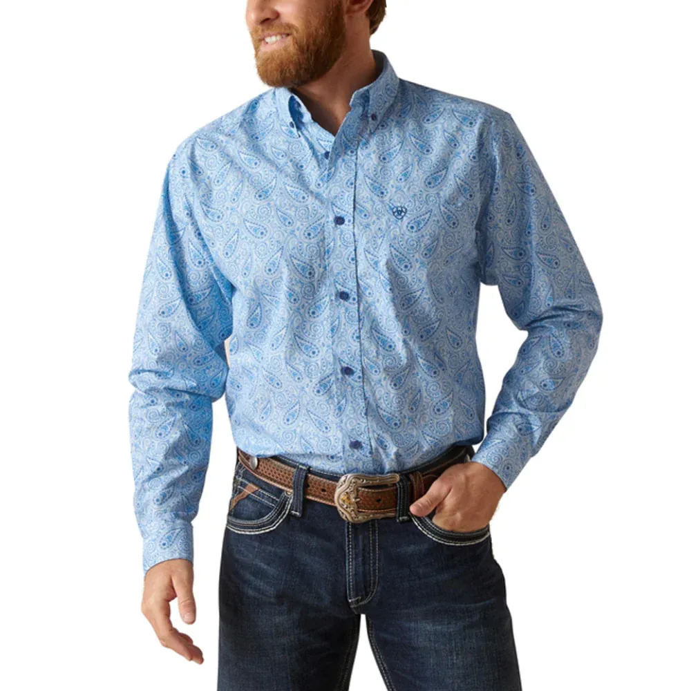 Ariat Men's Phineas Shades Of Blue Western Shirt