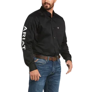 Ariat Men's Team Black Logo Twill Shirt - Big