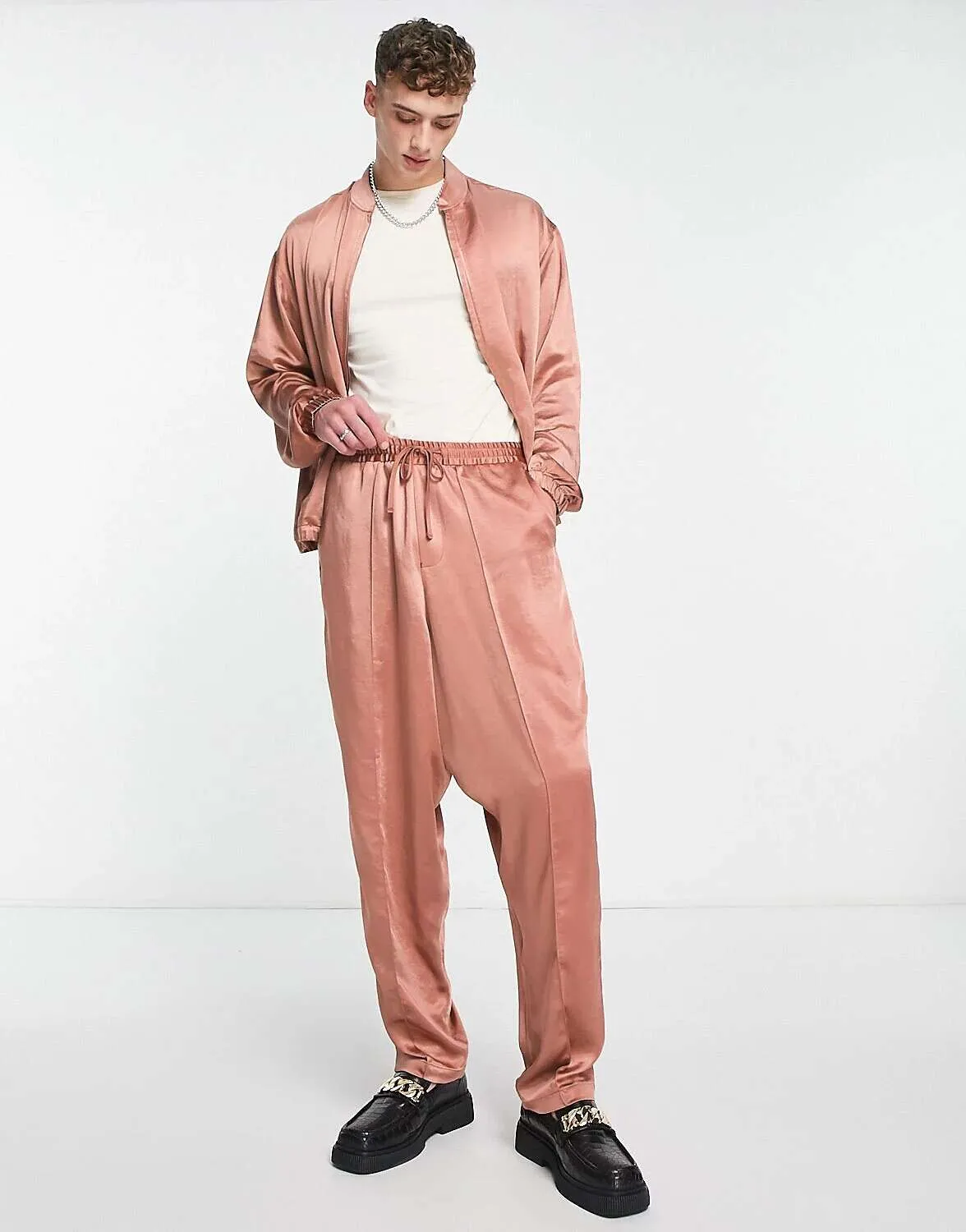 ASOS Satin Extreme Wide Leg Pants