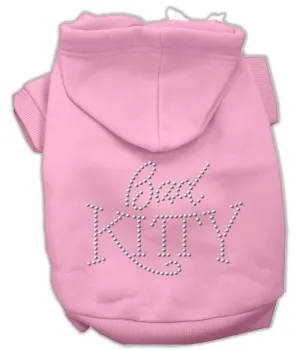 Bad Kitty Rhinestud Hoodie Pink S (10)