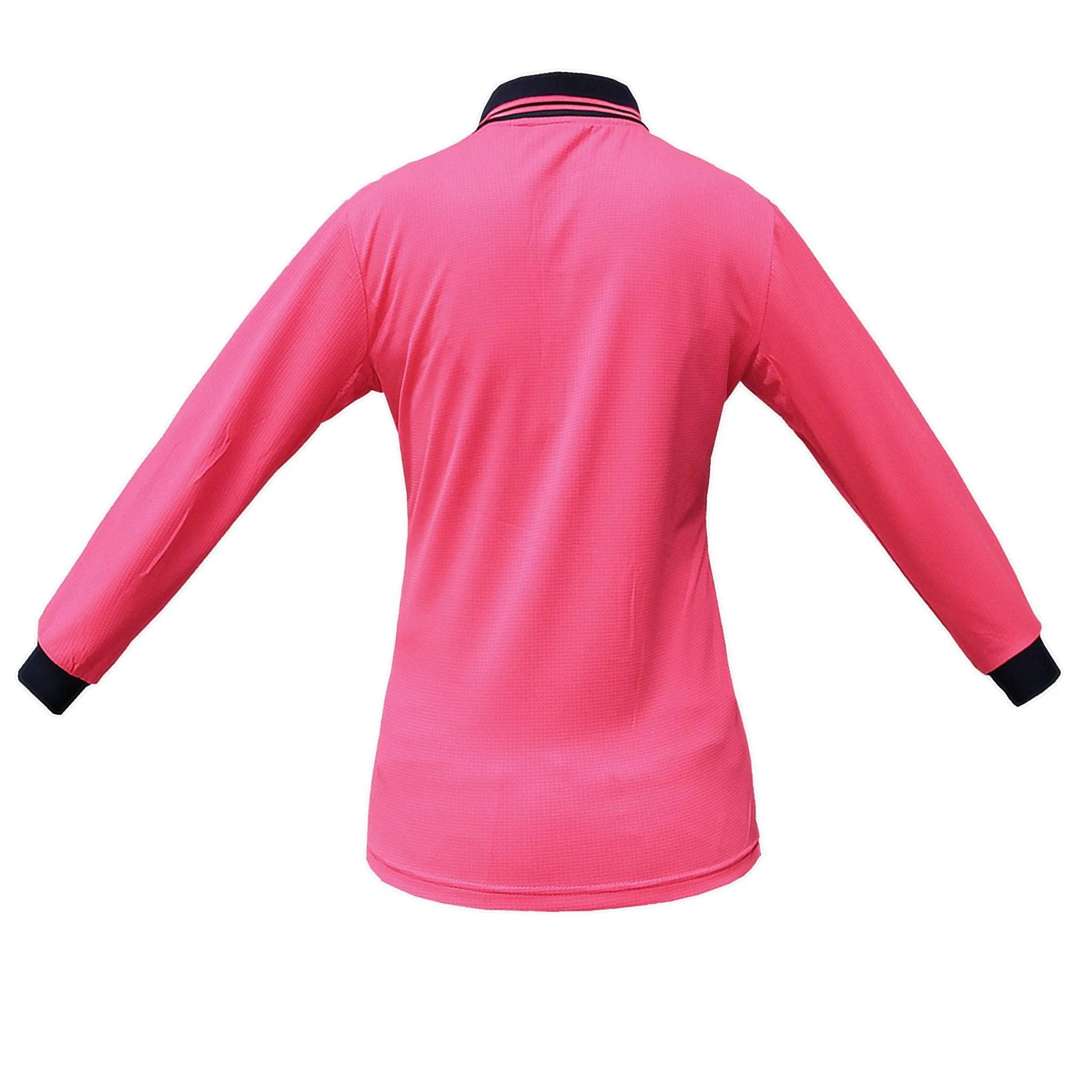 Big Bee Ladies Hi-Vis Polo Shirts, Long Sleeve