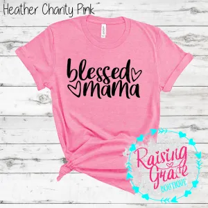 Blessed Mama - T-Shirt - (Shades of Pink and Purple)