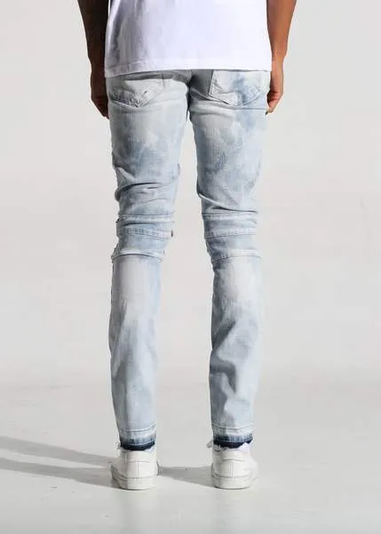 Braxton Biker Denim (Light Blue Bleach Acid)