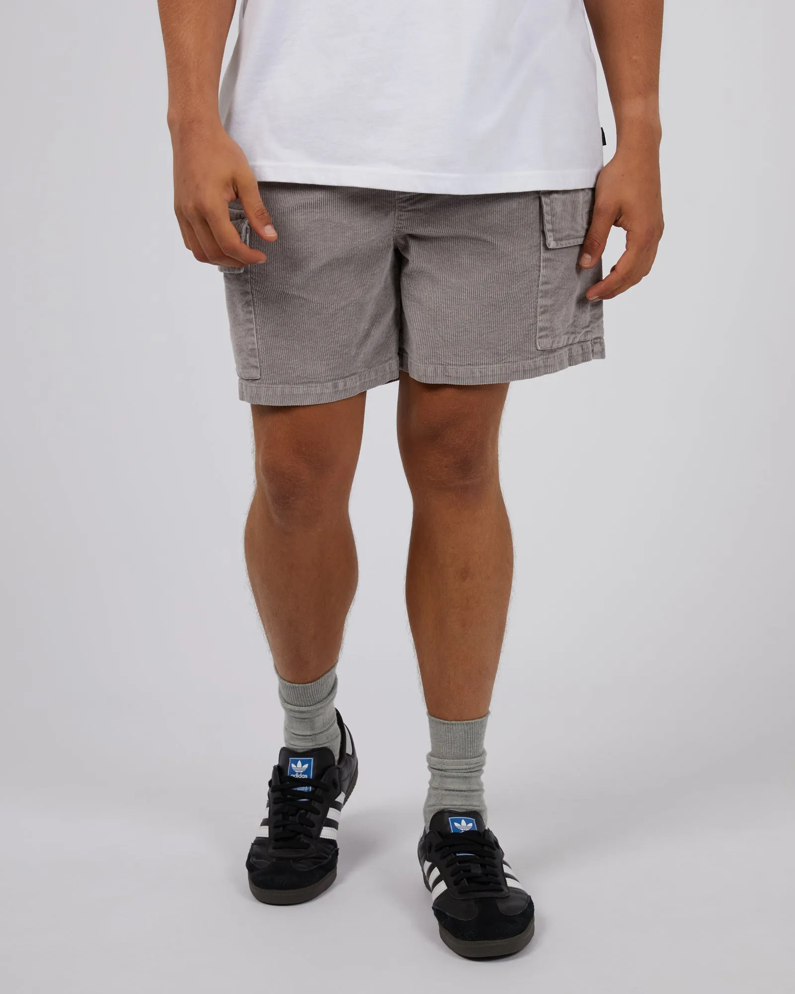 Cargo Cord Short Grey