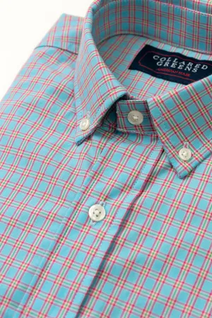 Cary: Brookline Button Down - Blue/Pink