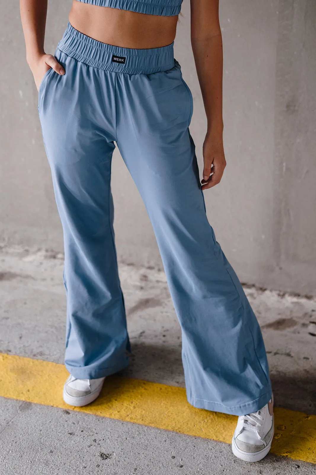 Chalk Blue Track Pants