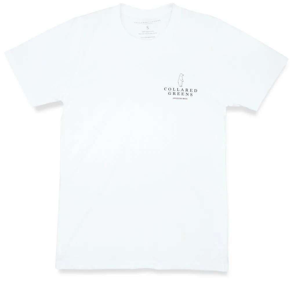 Christmas Canoe: Short Sleeve T-Shirt - White