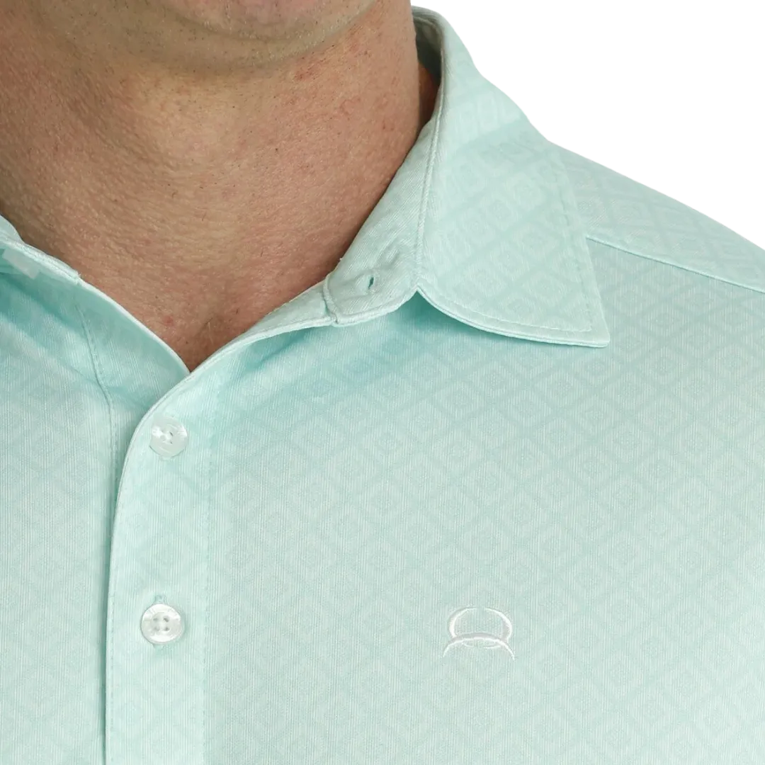 Cinch Men's Arena Flex Mint Polo Shirt