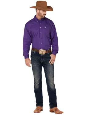 Cinch Men's Purple Classic Fit Shirt