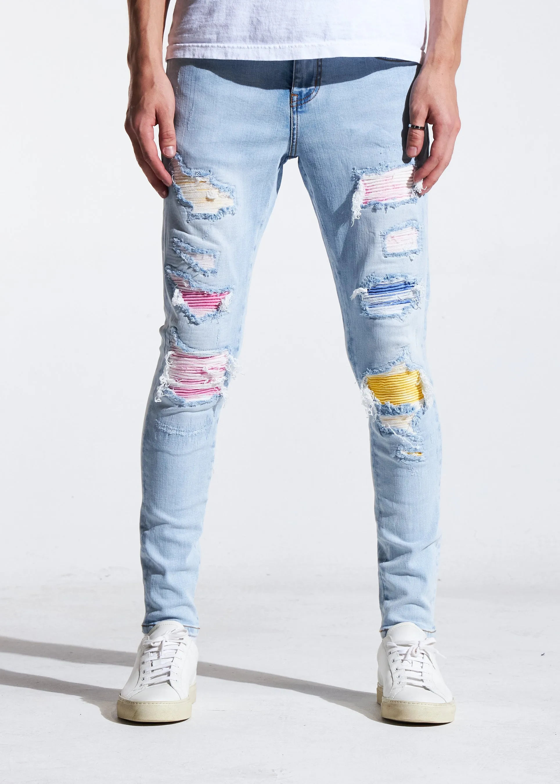 Coral Rip & Repair Denim