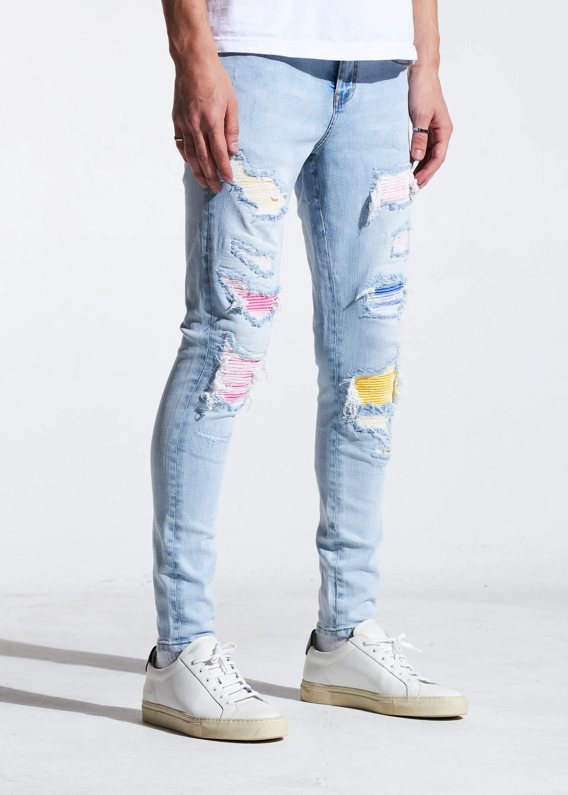 Coral Rip & Repair Denim