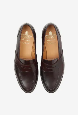 Crockett & Jones Bradbourne Loafer Burgundy Cordovan City Sole