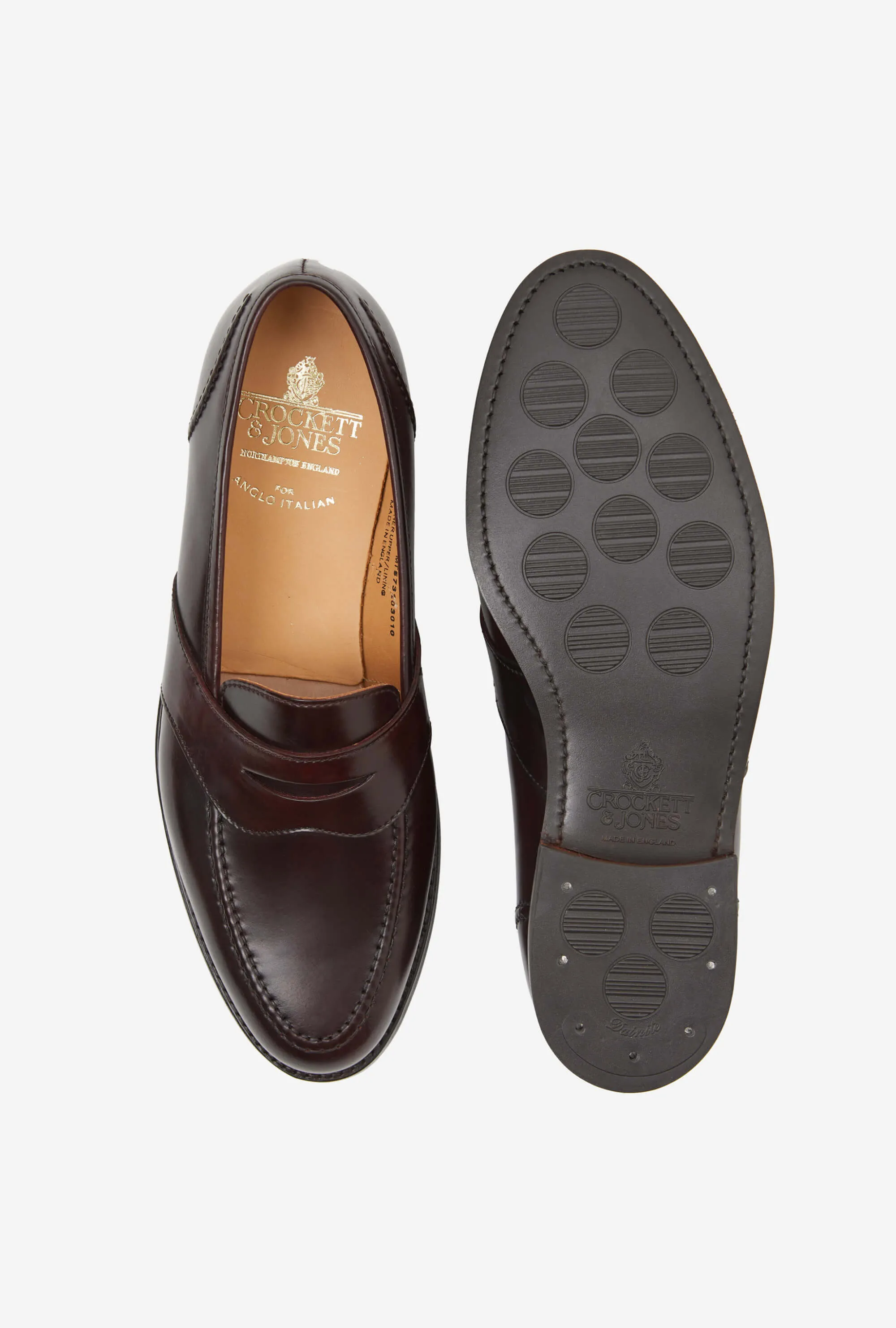 Crockett & Jones Bradbourne Loafer Burgundy Cordovan City Sole