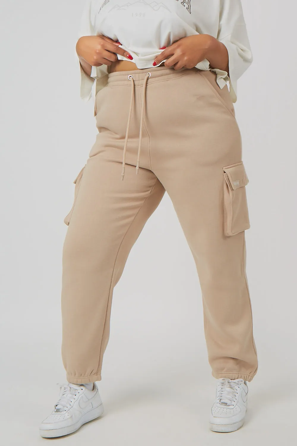 Curve Cargo Joggers Light Taupe