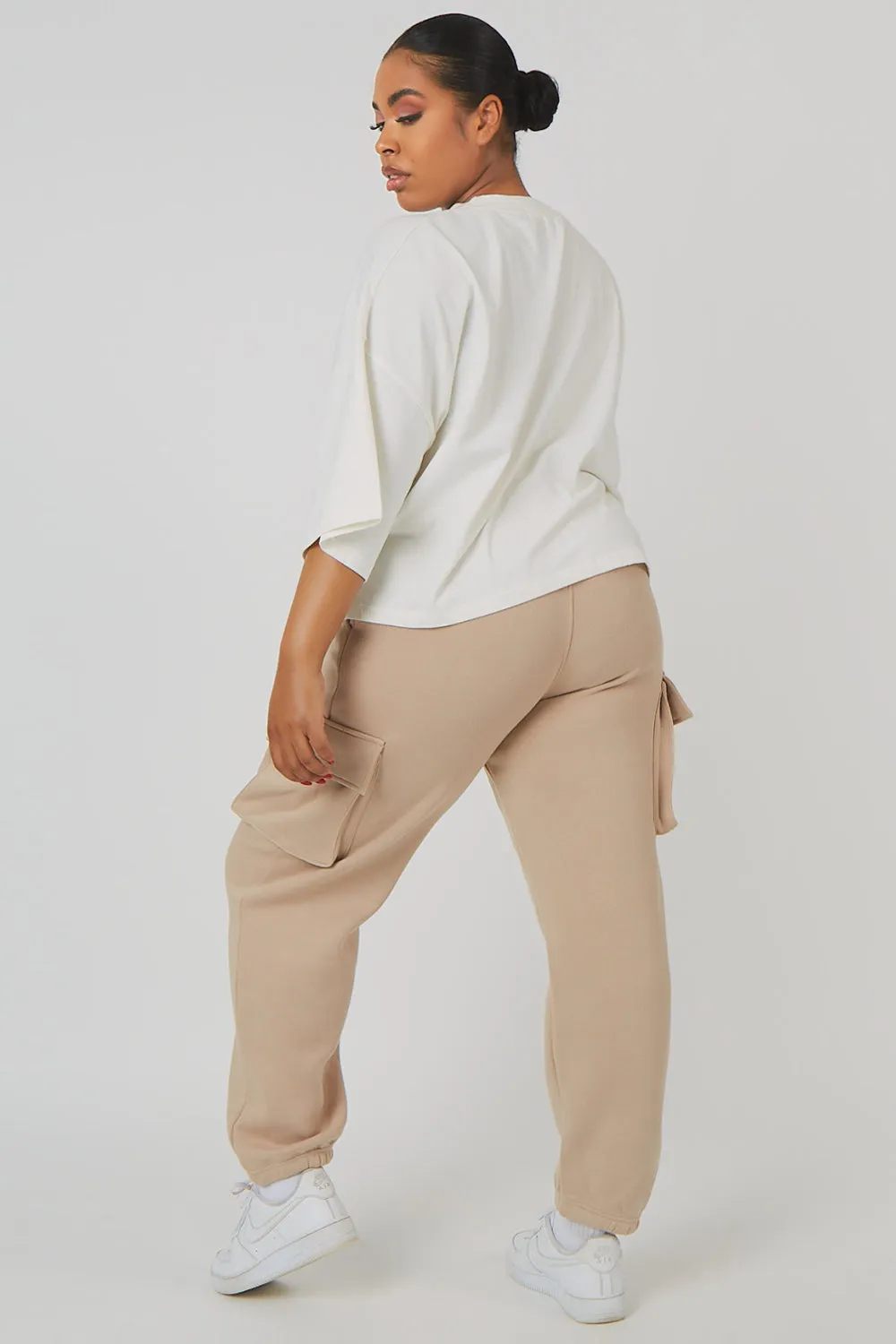 Curve Cargo Joggers Light Taupe