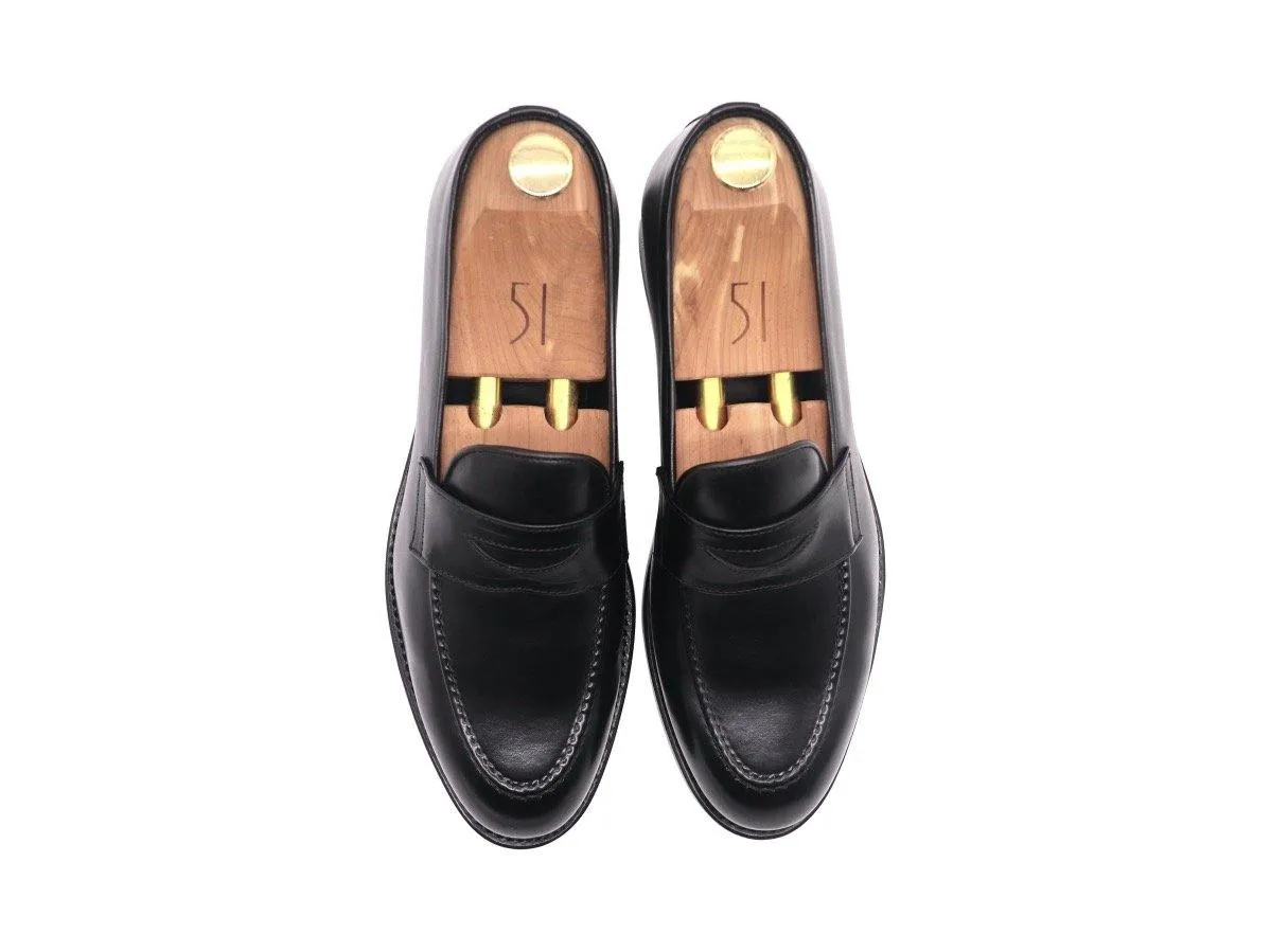 Dejon Men's Calf Leather Loafers - Black