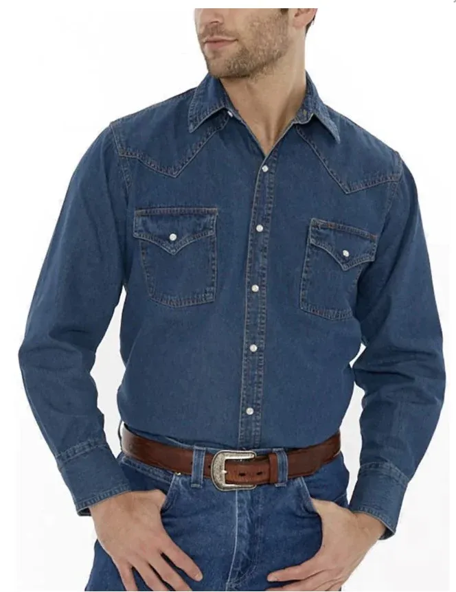 Ely & Walker Men´s Classic Denim Western Shirt