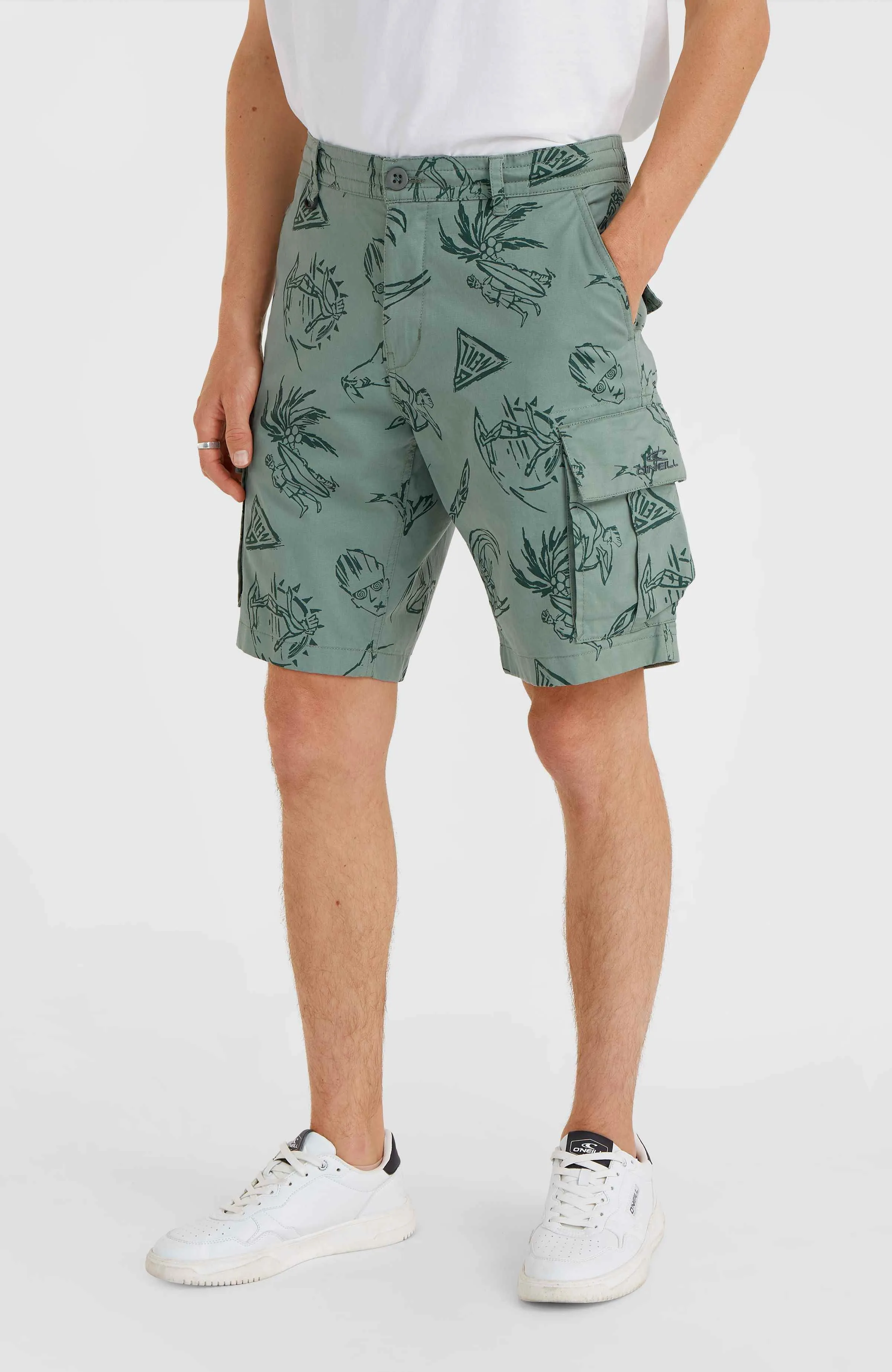 Essentials Cargo Shorts | Green Vintage Surfer