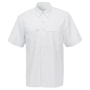 Gameguard Men's Microfiber White Short Sleeve Shirt - Extra Big