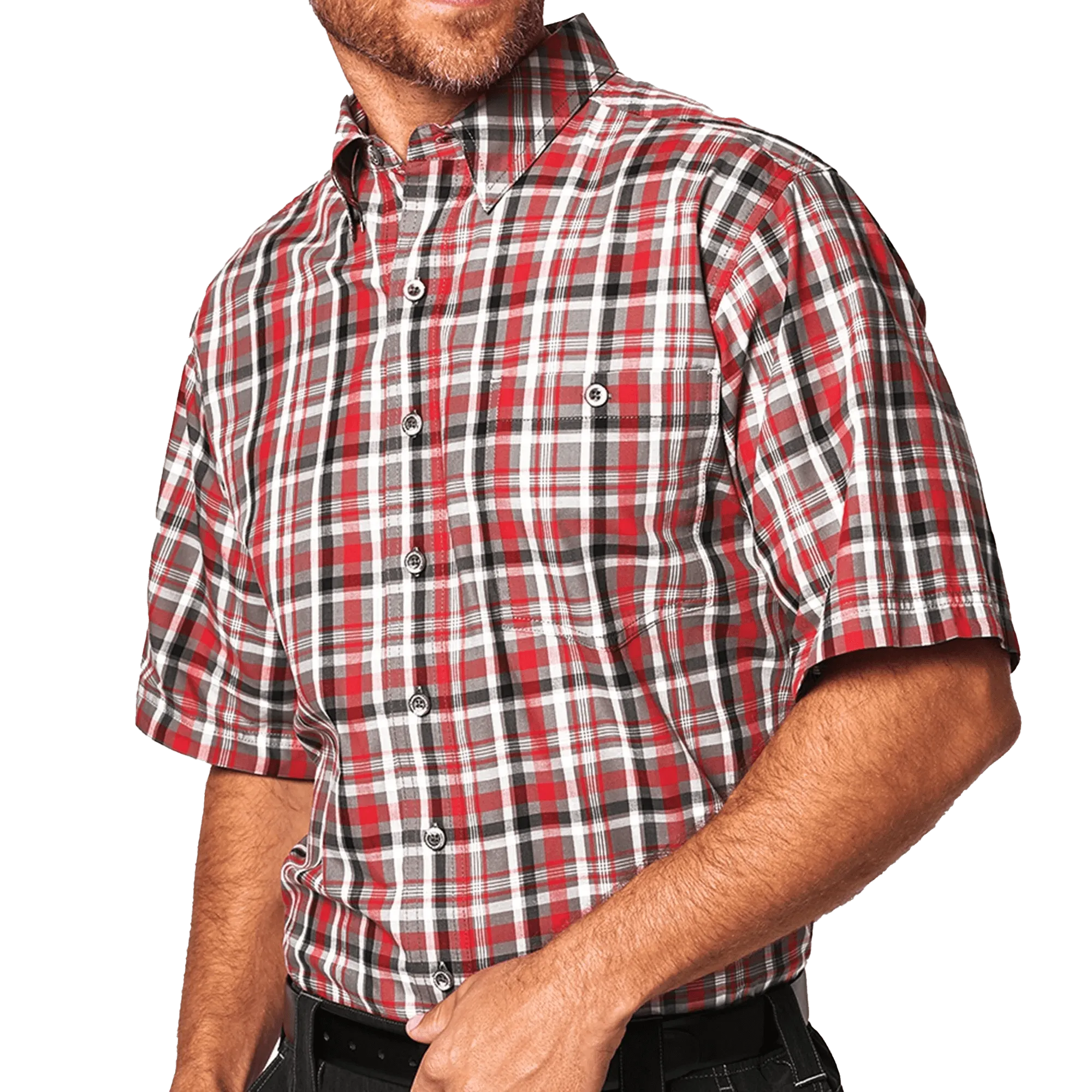 Gameguard Men's Plaid Red Shirt