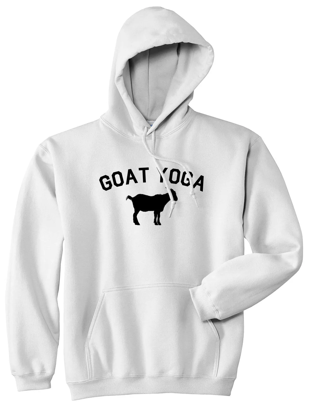 Goat Yoga Namaste Mens Pullover Hoodie