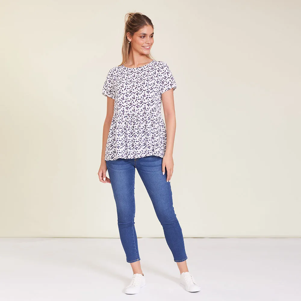 Grace Top (White Floral)