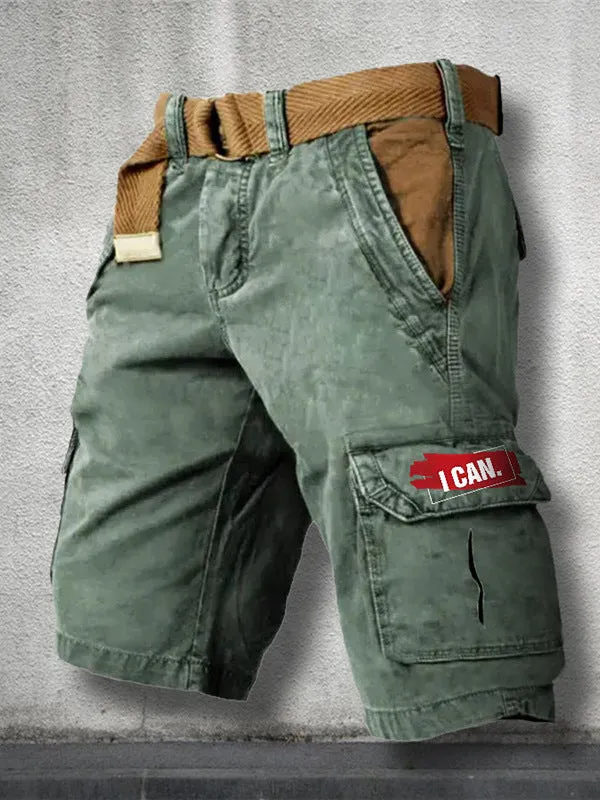 I CAN'T MEN'S CARGO  SHORTS