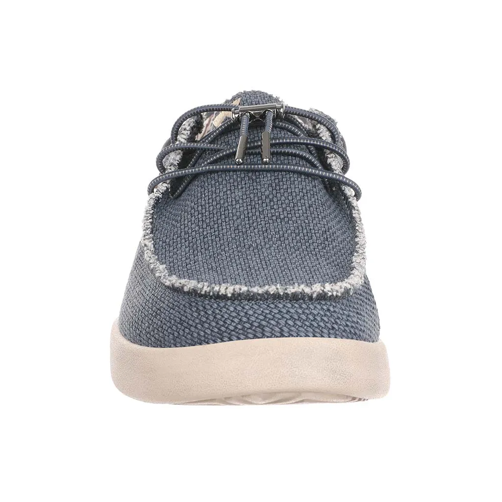 KickBack Men's Slip On Shoes - Haven Woven Canvas Navy