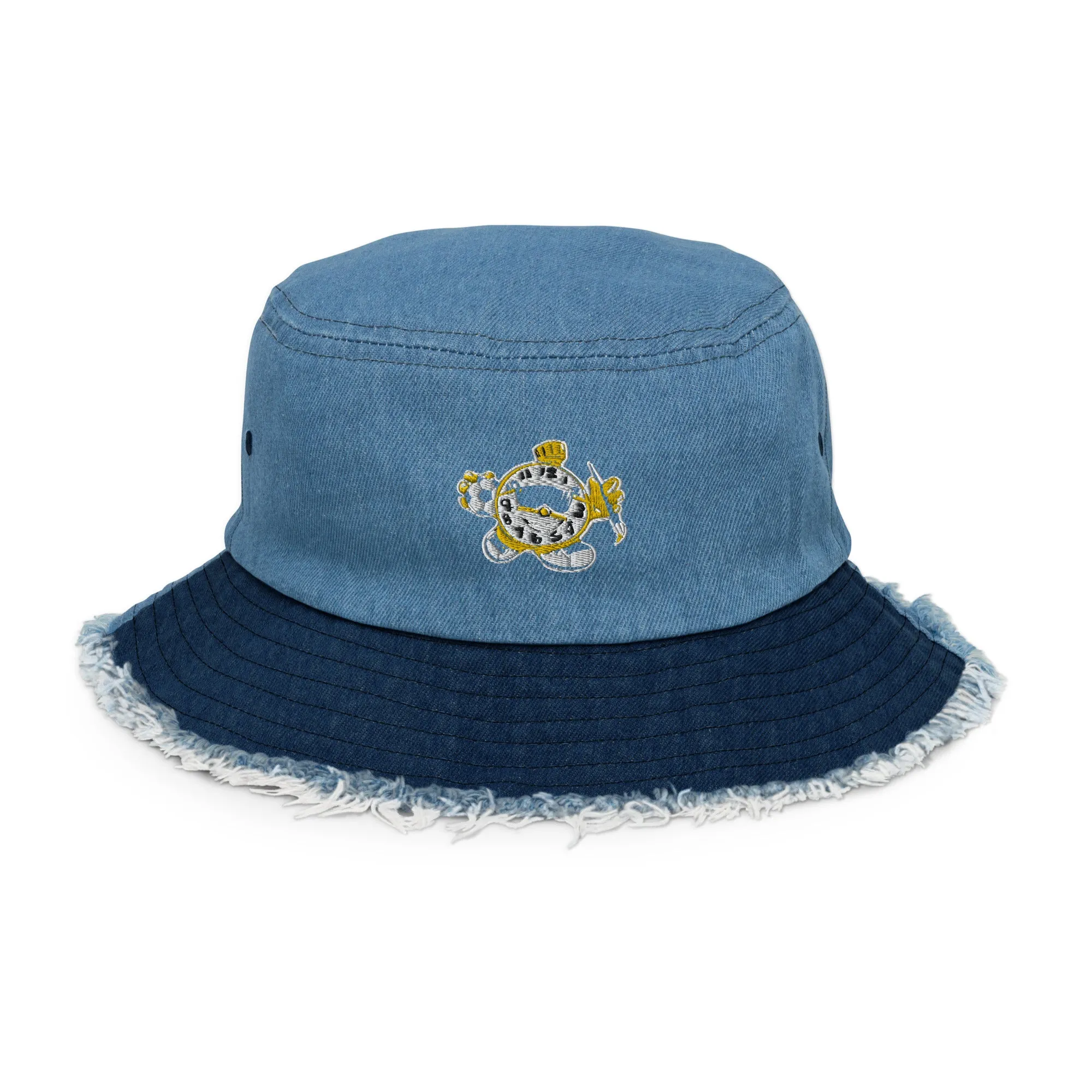 Kids After Hours Distressed Denim Bucket Hat  - Camp KAH