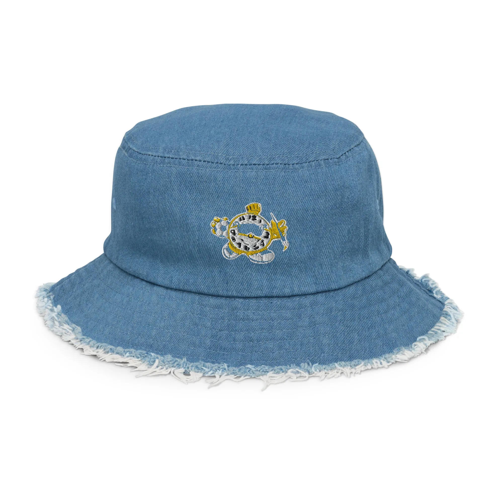 Kids After Hours Distressed Denim Bucket Hat  - Camp KAH