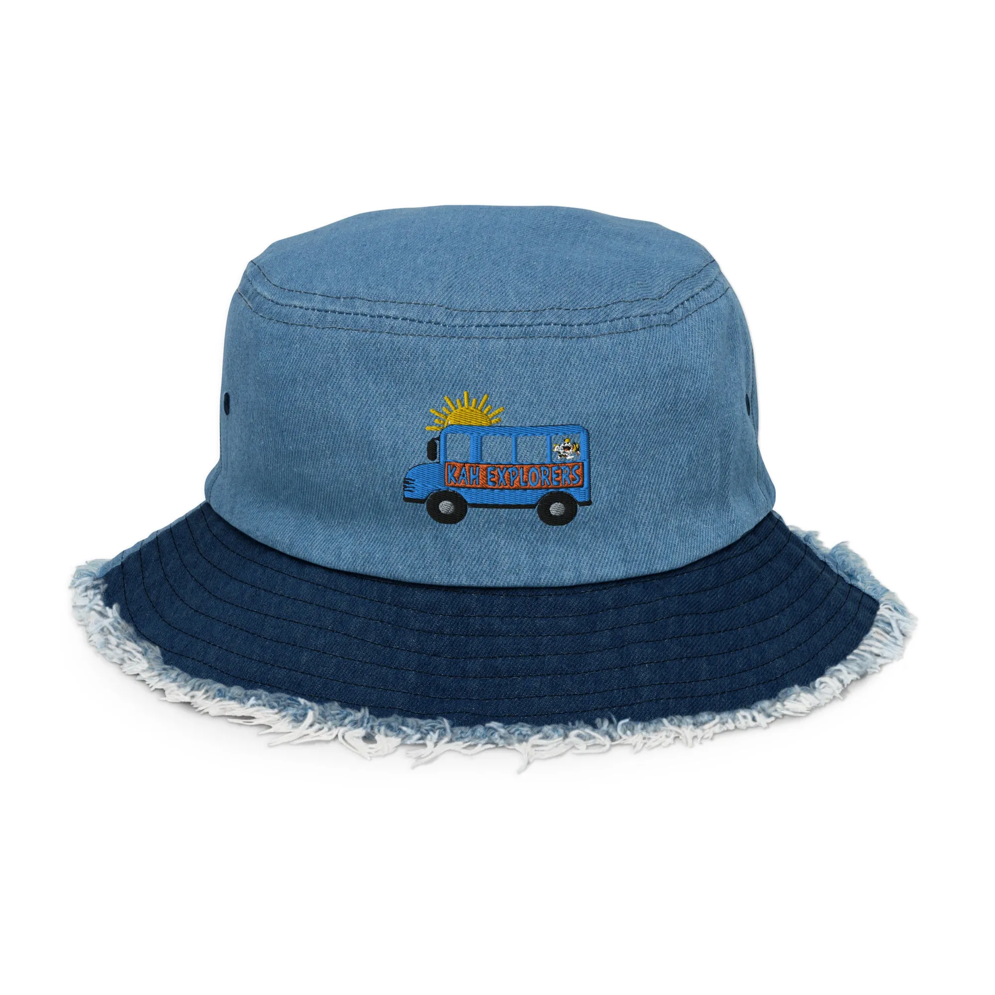 Kids After Hours Distressed Denim Bucket Hat