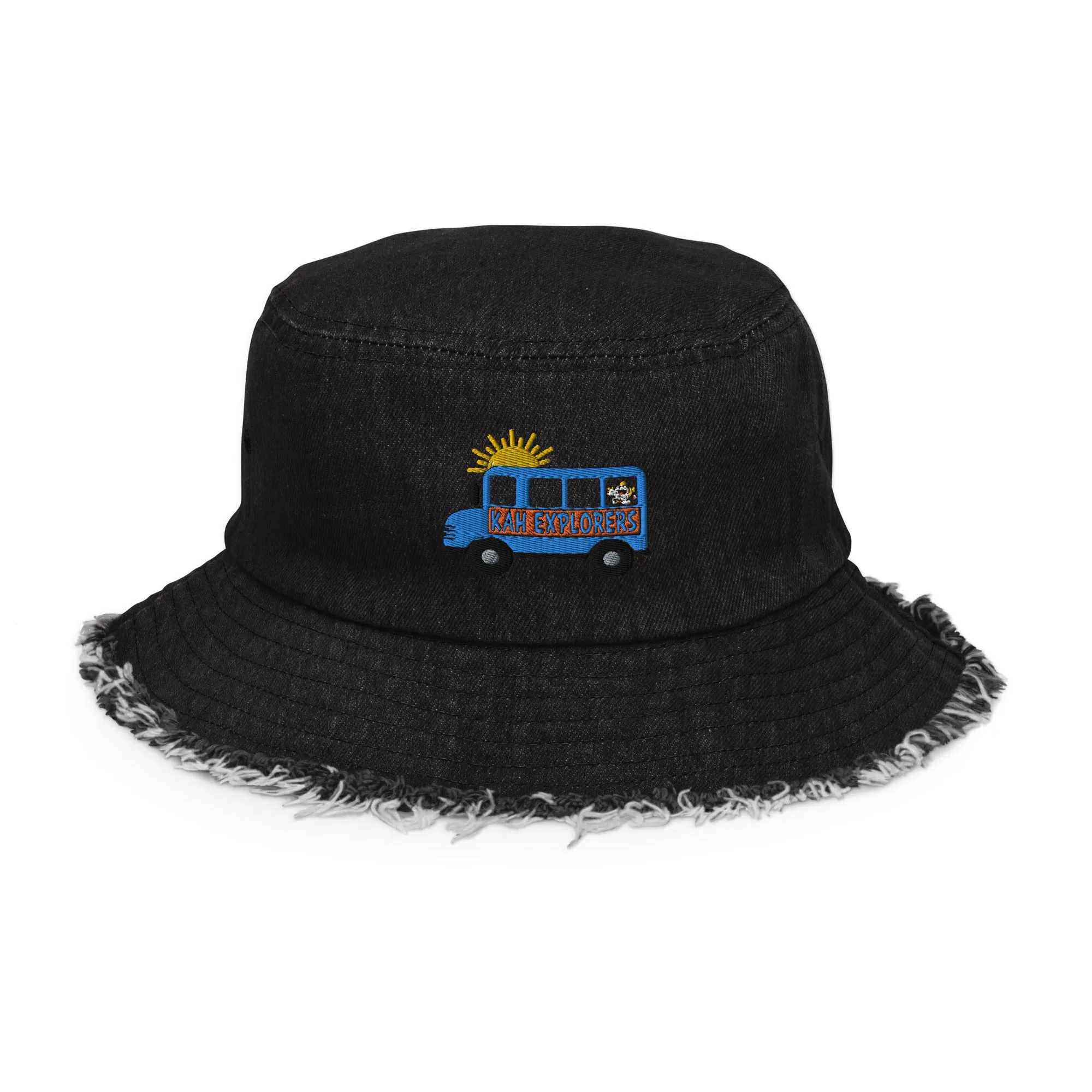 Kids After Hours Distressed Denim Bucket Hat