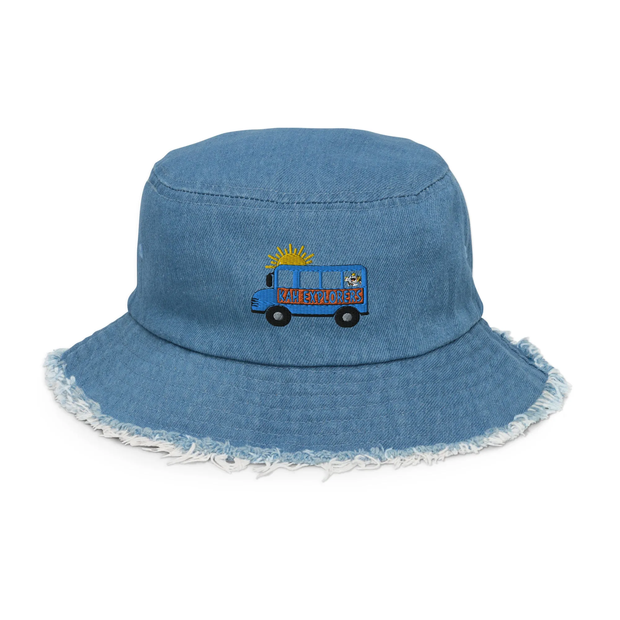 Kids After Hours Distressed Denim Bucket Hat