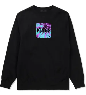 Kings Blue Tie Dye Box Logo Crewneck Sweatshirt