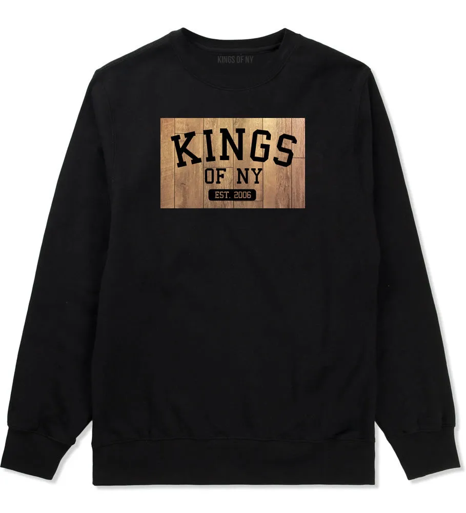 Kings Of NY Hardwood Basketball Logo Crewneck Sweatshirt