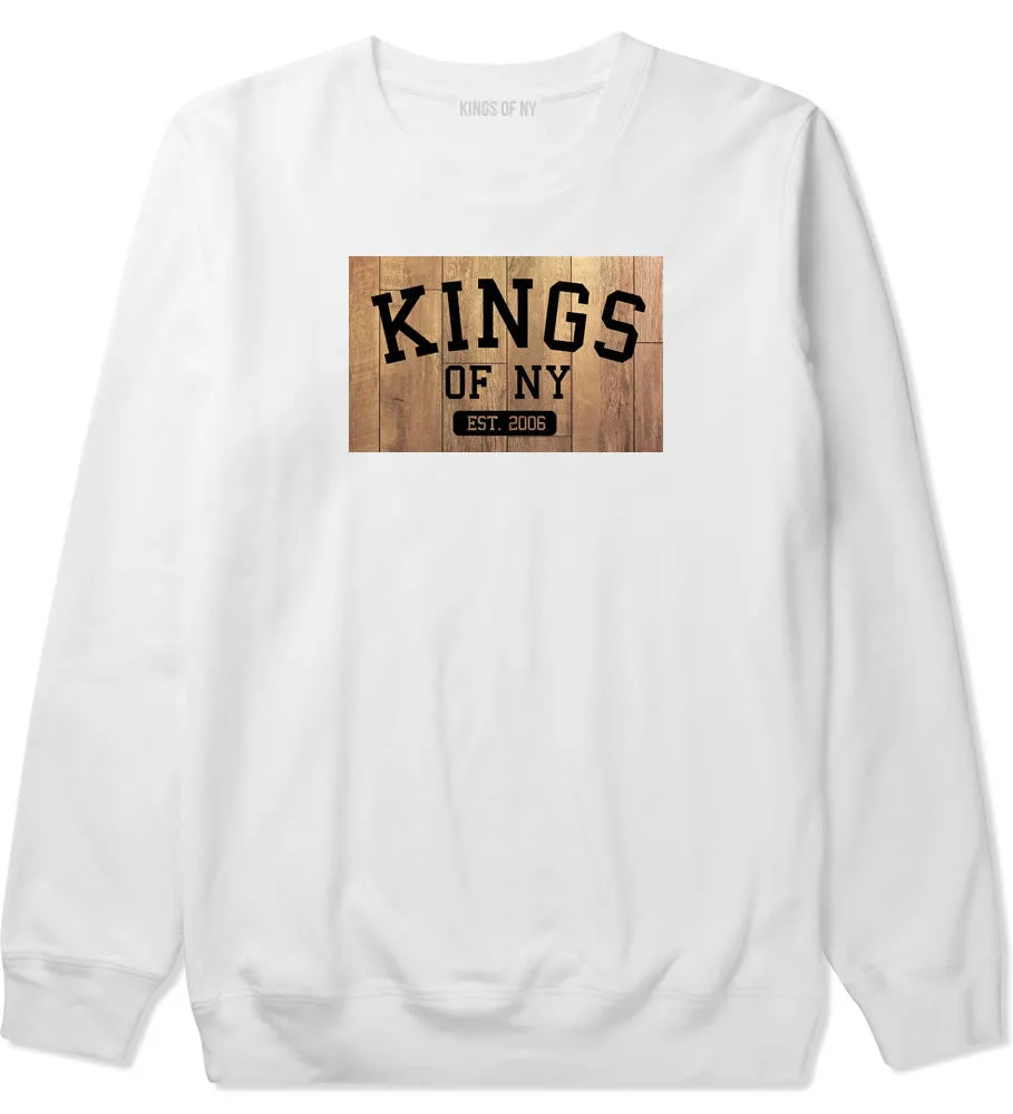 Kings Of NY Hardwood Basketball Logo Crewneck Sweatshirt