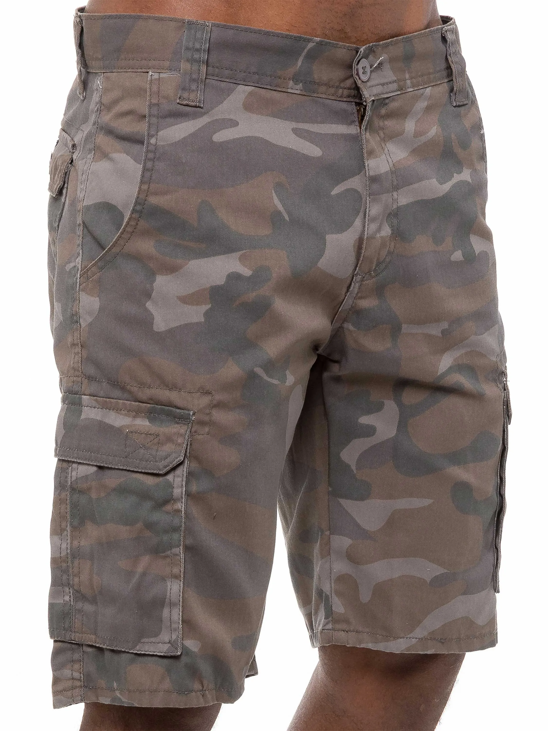 Kruze | Mens Cargo Camo Shorts