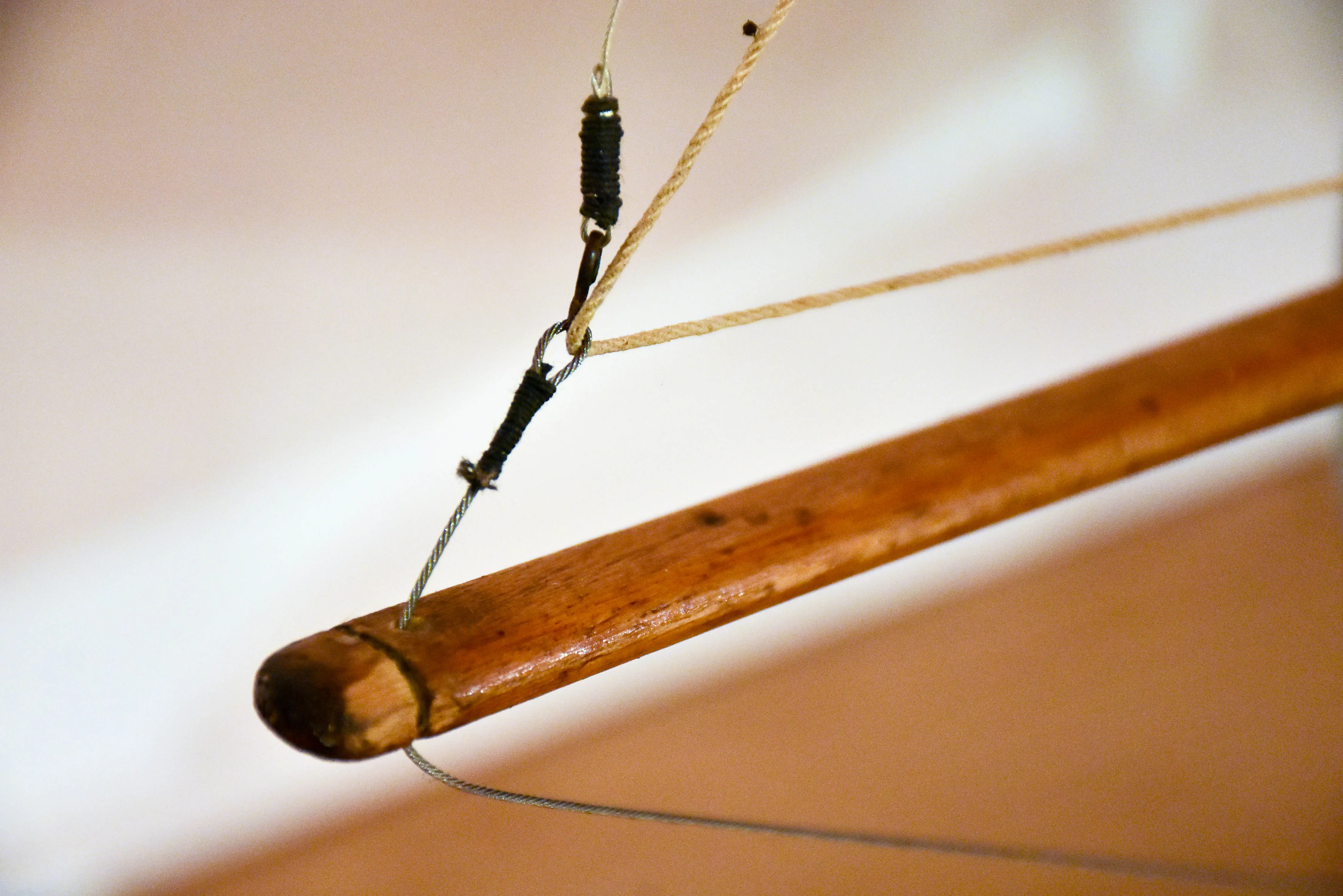 Late 18th century model boat - branded Quimper