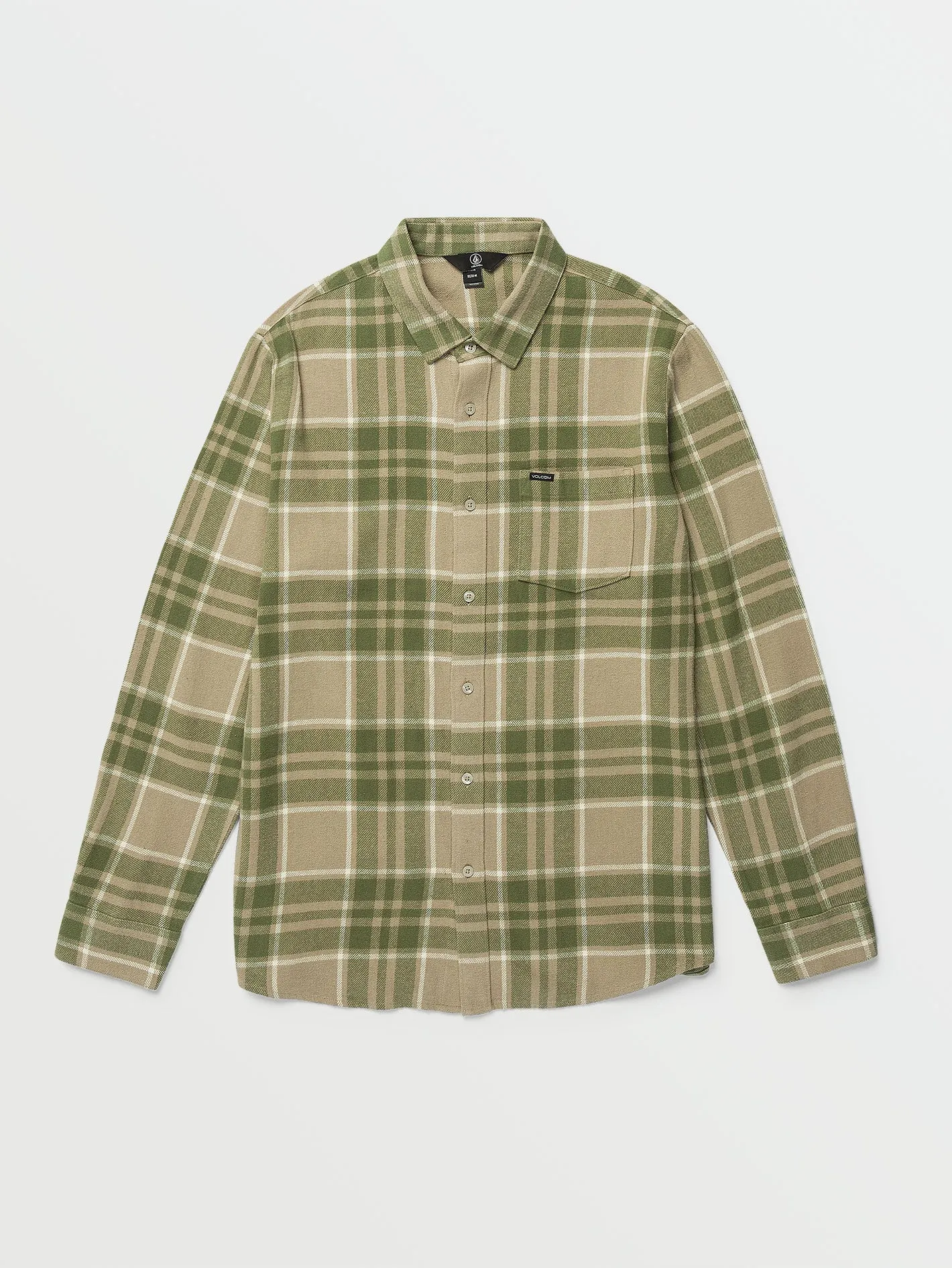 Leland Long Sleeve Flannel - Khaki