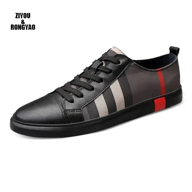 Men Sneakers Genuine Leather Luxury Brand Casual Designer Shoes